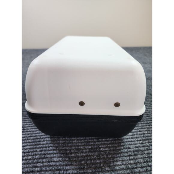 Vintage 90s Caboodles Make-Up Organizer Case 3 Tier Black White Pink Retro - Picture 13 of 13